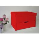 Ver imagem 6 de Porta Maquiagem Caixa Organizadora com Espelho Vermelho Laca