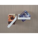 Ver imagem 3 de Prateleira Porta Livros Suporte Estante Nicho Decorativo Parede 2 Peças Branco Laca