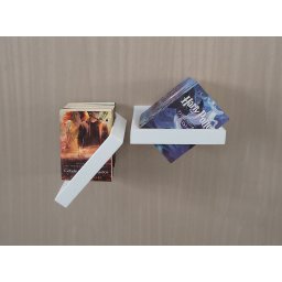Prateleira Porta Livros Suporte Estante Nicho Decorativo Parede 2 peças Branco Laca - 2