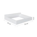 Ver imagem 5 de Prateleira Porta Livros Suporte Estante Nicho Decorativo Parede 2 Peças Branco Laca