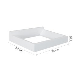 Prateleira Porta Livros Suporte Estante Nicho Decorativo Parede 2 peças Branco Laca - 4