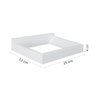 Prateleira Porta Livros Suporte Estante Nicho Decorativo Parede 2 peças Branco Laca - 4