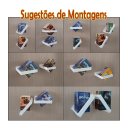 Ver mais imagens de Prateleira Porta Livros Suporte Estante Nicho Decorativo Parede 2 Peças Branco Laca