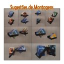 Ver mais imagens de Prateleira Porta Livros Suporte Estante Nicho Decorativo Parede 2 Peças Preto Laca