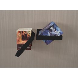 Prateleira Porta Livros Suporte Estante Nicho Decorativo Parede 2 peças Preto Laca - 2