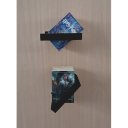 Ver imagem 4 de Prateleira Porta Livros Suporte Estante Nicho Decorativo Parede 2 Peças Preto Laca