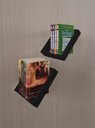 Ver imagem 7 de Prateleira Porta Livros Suporte Estante Nicho Decorativo Parede 2 Peças Preto Laca