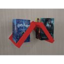 Ver imagem 6 de Prateleira Porta Livros Suporte Estante Nicho Decorativo Parede 2 Peças Vermelho Laca