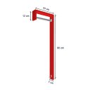 Ver imagem 5 de Cabideiro de Parede "j" Arara Camiseiro Porta Bolsas Vermelho Laca