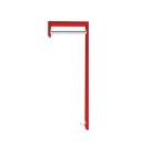 Ver imagem 4 de Cabideiro de Parede "j" Arara Camiseiro Porta Bolsas Vermelho Laca
