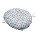 Ver imagem 2 de Almofada Futton Redonda Assento Cadeira Sofa Sala Escritorio Home Office Estudio Quarto Decoracao Co