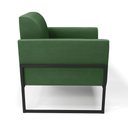 Ver imagem 4 de Poltrona Base Industrial Alta Preto Marisa Suede D03 - D’Rossi Verde
