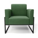 Ver imagem 3 de Poltrona Base Industrial Alta Preto Marisa Suede D03 - D’Rossi Verde