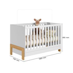 Berço Mini Cama Fantasia Branco - Qmovi - 3
