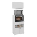Ver imagem 2 de Kit Armário de Cozinha 62,5cm com Balcão para Forno/micro-ondas Multimóveis Mp2281 Branco