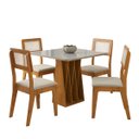 Ver imagem 1 de Kit Mesa de Jantar Orquestra com 4 Cadeiras Bella em Boucle