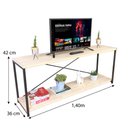 Ver imagem 3 de Rack de TV Style Square Natural e Branco