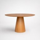 Ver mais imagens de Conjunto Mesa de Jantar Cone Redonda 120cm com 4 Cadeiras Estofadas Gaia Yescasa