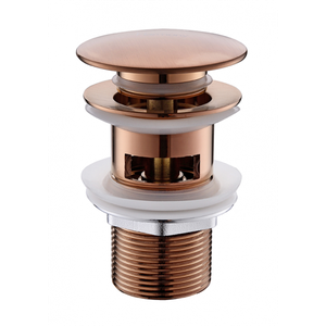 Válvula Click Up De Latão Rose Gold Fosco Com Ladrão Para Cuba HB-LC106RF Harmony Válvula Rose Gold