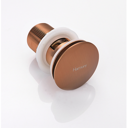 Válvula Click Up De Latão Rose Gold Fosco Com Ladrão Para Cuba HB-LC106RF Harmony Válvula Rose Gold - 2