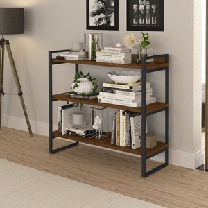 Aparador Industrial Milão 3 Prateleiras 90cm Klm Móveis