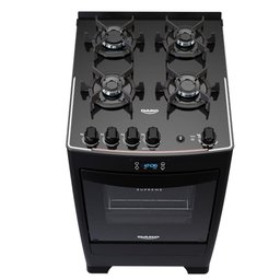 Fogão 4 Bocas Preto com Mesa de Vidro e Timer Digital Dako Supreme Black Glass Bivolt - 3