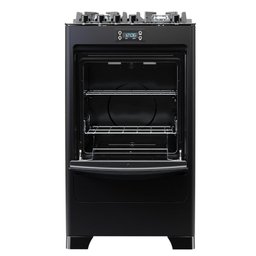 Fogão 4 Bocas Preto com Mesa de Vidro e Timer Digital Dako Supreme Black Glass Bivolt - 6
