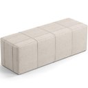Ver imagem 1 de Puff Decorativo Living Sala de Estar 160 Cm Roma W01 Linho Cru - lyam