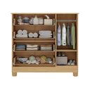 Ver imagem 5 de Cômoda Infantil 95cm 1 Porta com Vidro e 4 Gavetas Nina Multimóveis Mp4505 Madeirado/branco