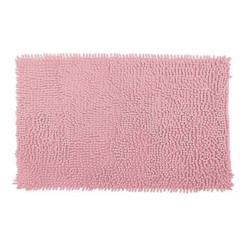Tapete Banheiro Bolinha Antiderrapante 58cm X 38cm Rosa