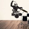 Adesivo de Parede Macaco baterista - 1