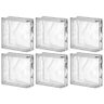 Kit 6 Bloco de Vidro 1 Lado P/ Acabamento 19x19x8 Tradestar - 1