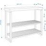 Sapateira / Aparador Gold C/ Prateleiras Ripadas Madeira:off-white - 4