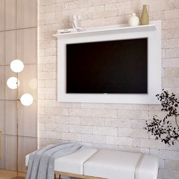 Painel Columbia 01 Prateleira P/ Tv Ate 50 Pol.:branco - 6