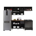 Ver imagem 5 de Armário Cozinha Modulada Completa Americana 100% MDF 280cm Provence Multimóveis Crink-CPL015