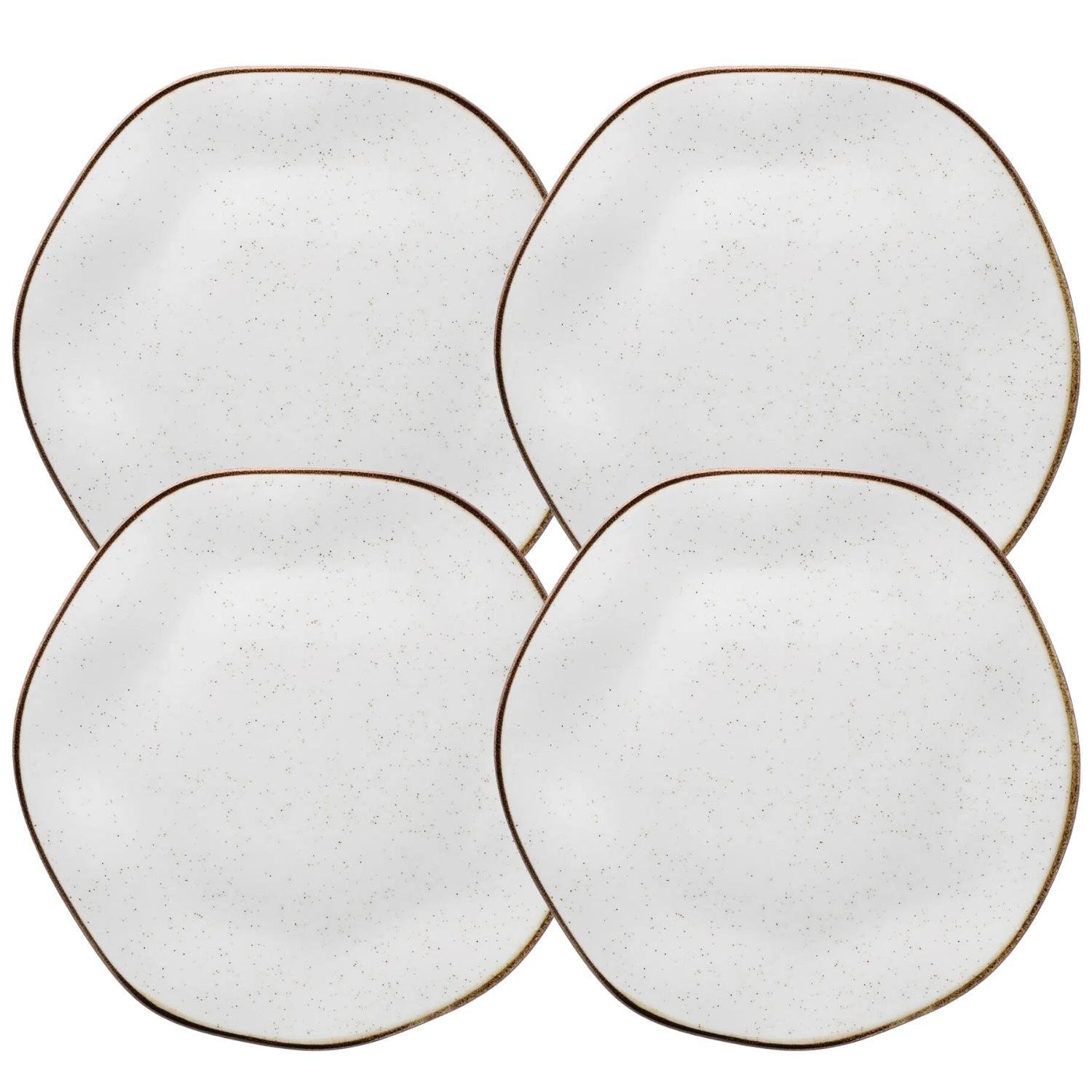 Prato de Sobremesa Ryo Maresia 21,5 Cm - Porcelana Azul