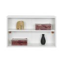 Ver imagem 2 de Armário Kit 64x18 Branco com Portas de Acrílico e Prateleira Puxador Natural