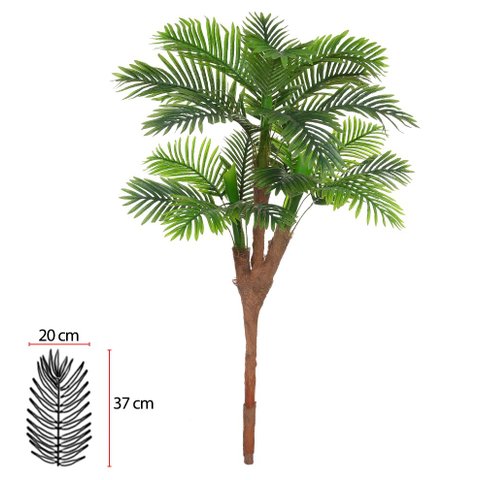Planta Árvore Artificial Palmeira Real Toque X20 (verde) 1,70m