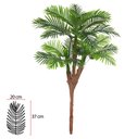 Ver imagem 1 de Planta Árvore Artificial Palmeira Real Toque X20 (verde) 1,70m