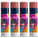 Ver imagem 1 de Tinta Spray 400ml Vermelho Uso Geral em Aço Ferro Gesso Cerâmica Couro | Universo | Kit 04 Un