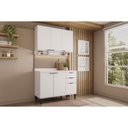 Ver imagem 1 de Cozinha Modulada Carraro Alpha Alpha 2 Peças (1aéreo+1balcão) C2p53 Branco-carraro
