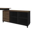 Ver imagem 5 de Mesa Escrivaninha para Escritório Next Adaptável | Artany:ipê/preto