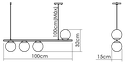 Ver imagem 2 de Pendente Lustre Luminária Globo de Vidro