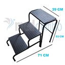 Ver imagem 3 de Escada 3 Degraus Dobrável Melhor Preço Medcombo