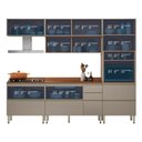 Ver imagem 5 de Cozinha Modulada Proença 5 Peças com Aéreo 80cm Nogueira Touch/nude Prime Tx - Demartêz