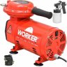 Mini Compressor De Ar Direto Tufão Bivolt + Pistola Pintura - 110V/220V (Bivolt) - 3