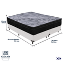 Ver imagem 3 de Cama Box Branco e Colchão Airtech Pampa Molas Ensacadas Queen Ortobom
