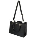 Ver imagem 4 de Kit Bolsa Bau Texturizada Feminina Bolsa Clutch Alça Corrente e Carteiira