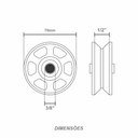 Ver imagem 5 de Roldana Portão 70 Mm Cantoneira - Fp