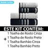 Jogo de Toalhas 4 Peças Banhão Gigante + Rosto Fio Penteado Lumina Karsten - Emcompre - 2